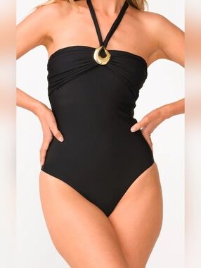 Free People PQ Midnight Elisa One Piece Swim Suit